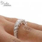 2.25 Cts Round Cut Diamond Engagement Ring set in 18K White Gold